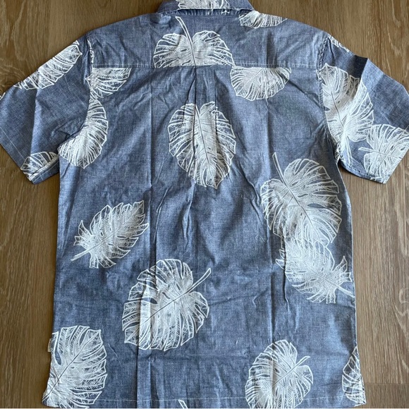 O'Neill Mens Shirt Blue Size Medium Aloha Life Short Sleeve Buttoned Relaxed Fit - Picture 5 of 6